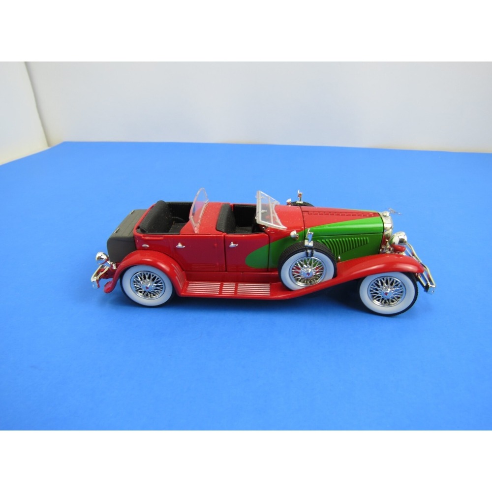 Signature Models 1934 Duesenberg Model Car Red Green DAMAGE